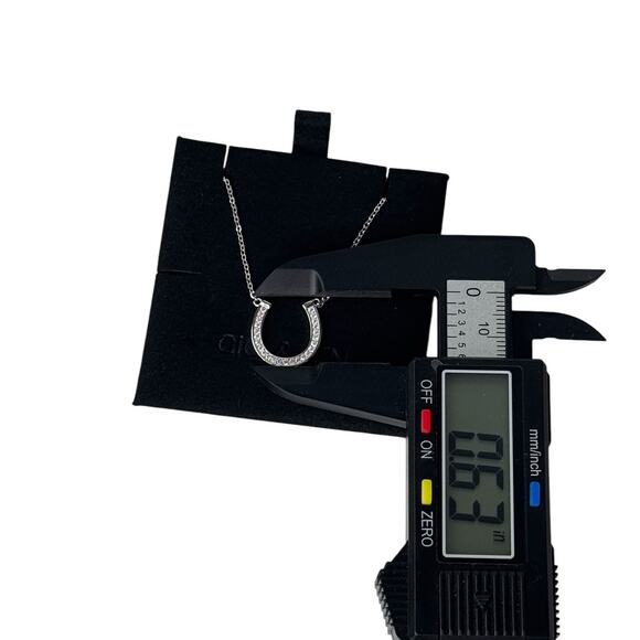 Lucky Horseshoe Silver Necklace Good luck Charm - Picture 2 of 4